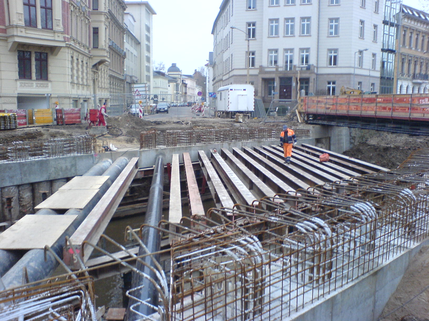 Traggerüstsplanung Gustav-Adolf-Brücke