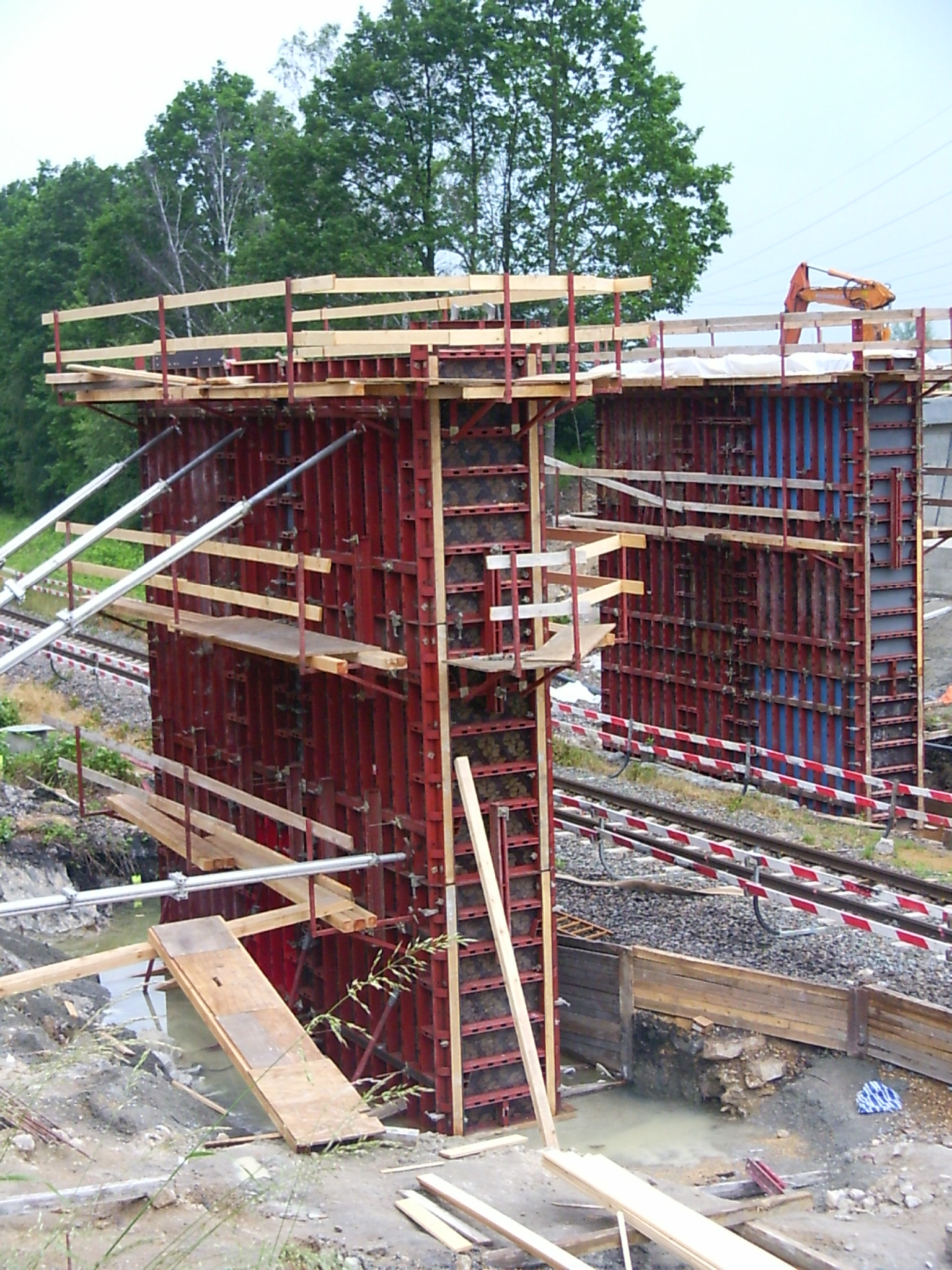 Traggerüstsplanung Brücke Roda